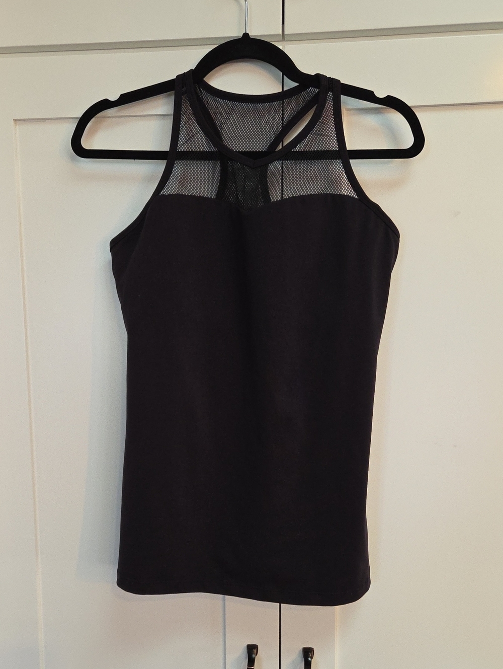 KIAVA Black Athletic Tank with Mesh Yoke